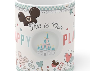 Personalized Mickey Mouse Coffee Mug: Disneyworld Inspired Design