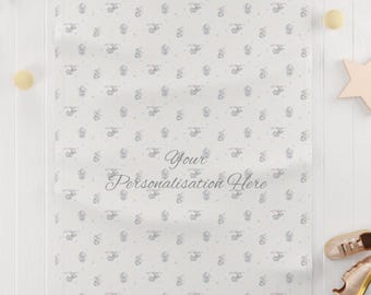 Personalized Dumbo Fleece Baby Blanket, Soft Nursery Bedding, Gender Neutral Gift