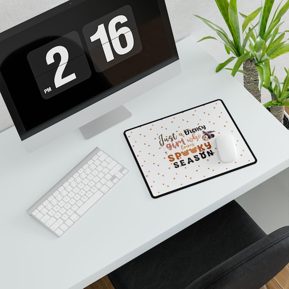 Disney Vibes Fall Inspired Desk Mat - Autumn Office Supplies, Cute Mousepad, Thanksgiving Decor, Seasonal Office Accessories, Disney Girl