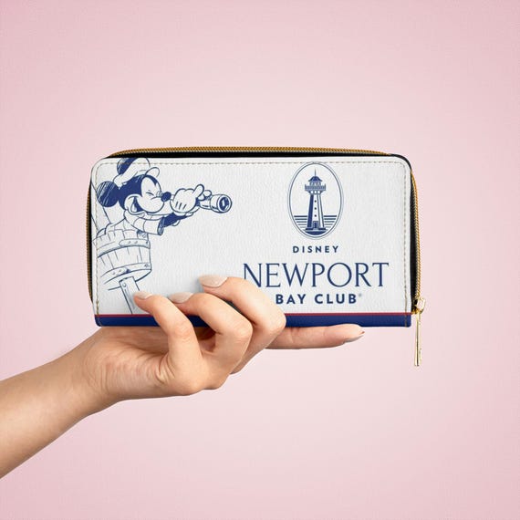 Newport Bay Nautical Mickey Inspired Zipper Wallet | Disneyland Paris Purse