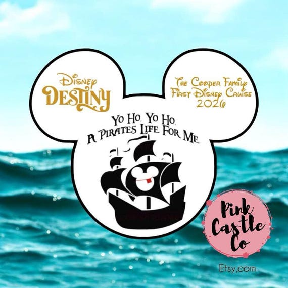 Magnetic cruise door decoration stateroom Disney cruise line Mickey Minnie cruise ship thick quality waterproof personalised large 20x15cm