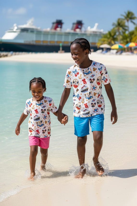 Kids Disney Cruise Shirt Cute & Comfy, Nautical Disney Tee, Matching Family Shirts, Disney Trip Outfit, Kids Vacation Shirt