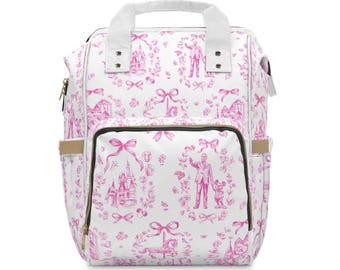 Disney Inspired Park Bag, Multifunctional Diaper Backpack, Mom Bag, Travel Backpack, Baby Shower Gift, Mickey Mouse Bag
