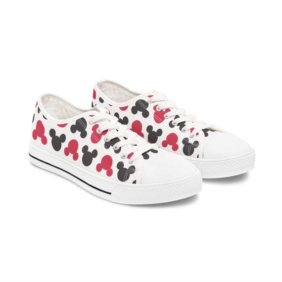Low Top Sneakers, Mickey Inspired Disney Shoes, Vacation Park Days Footwear, Women's Tennis Shoes, Disneyboundng Sneaker, Cute Mickey Mouse