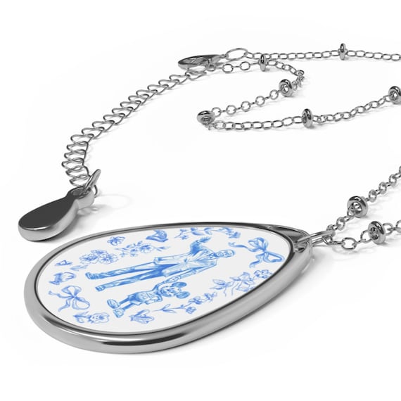 Necklace Pendant, Disney Inspired Jewelry, Oval Pendant Necklace, Fairy Tale Necklace, Magical Jewelry, Enchanted Necklace