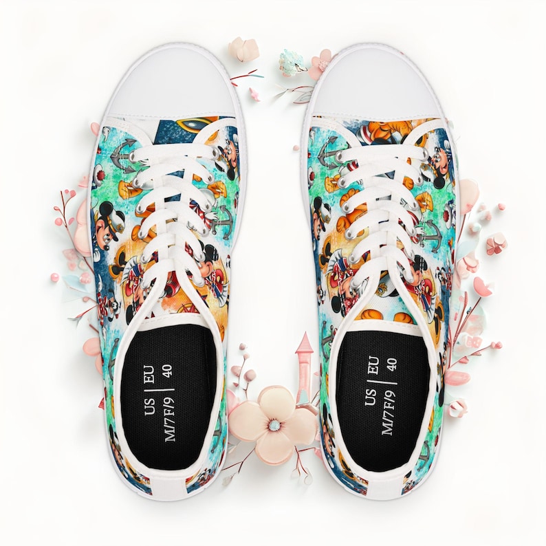 Disney Cruise Line Low Top Sneakers, Fun Vacation Shoes image 3