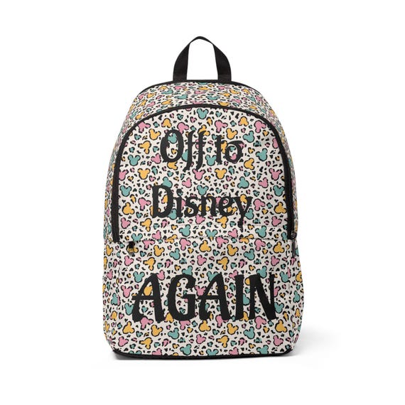 Animal print Disney Travel Backpack Perfect for Disney Fans Funny Cute Unisex Fabric Pack School Bookbag, Kids Daypack Traveling Rucksack