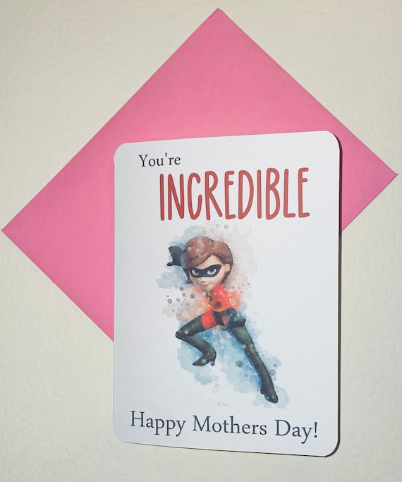 Magically inspired Mothers Day card personalised, blank inside