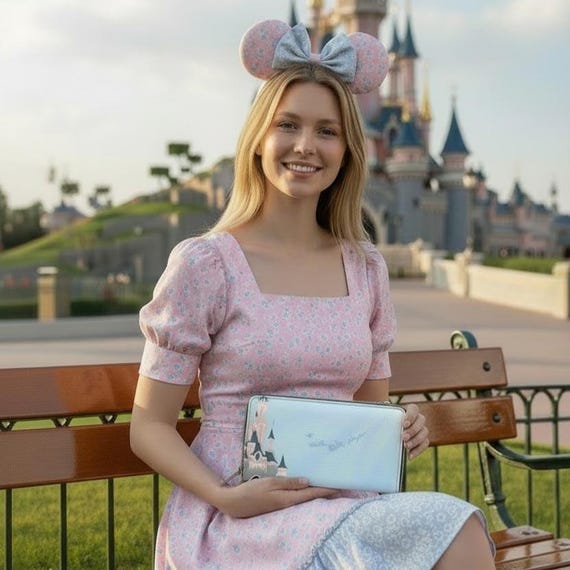 Disneyland Paris Castle Peter Pan PU Leather Wallet