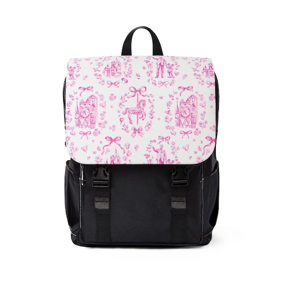 Disney world pink art small Casual Shoulder Backpack