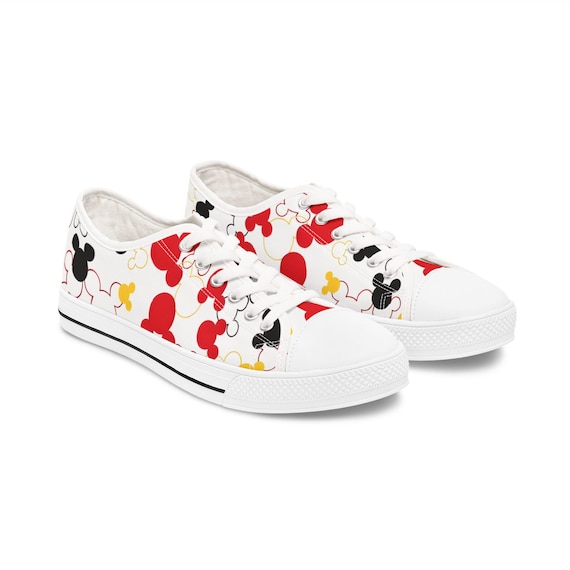 Low Top Sneakers, Mickey Inspired Disney Shoes, Vacation Park Days Footwear, Women's Tennis Shoes, Disneyboundng Sneaker, Cute Mickey Mouse