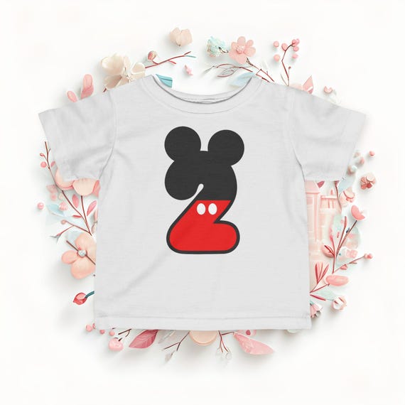 Mickey Birthday Infant Tee - Kids Party Wear, Baby Toddler Gift, Birthday Outfit, Baby Clothes,Disney Baby Shirt,Second birthday photo shoot