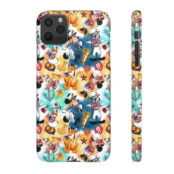 Snap Cases, Nautical Disney Cruise Line Inspired Phone Case, All The Gang Cute Fun, Mickey Minnie Goofy Donald Pluto, Unique Gift Idea