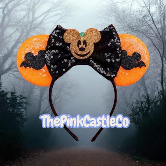 Character Disney ears headband magic kingdom park adult children Mickey Pumpkin Halloween