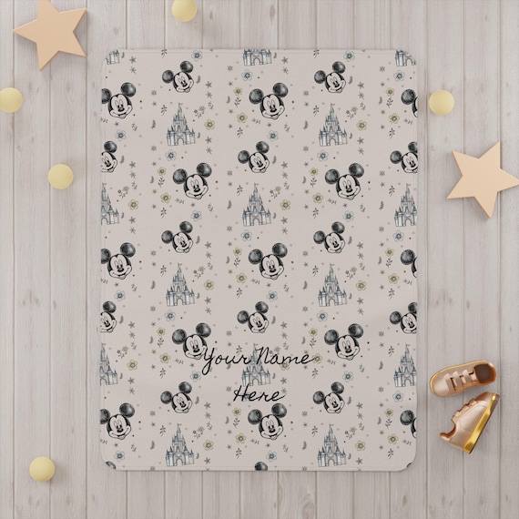 Baby  Blanket, Personalized Disney Parks Inspired Throw, Baby Shower Gift, Custom Name Nursery Decor, Cosy Kids Blanket newborn gift
