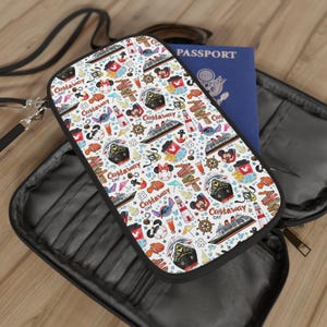 Passport Brieftasche, Reisebrieftasche, Disney Cruise Line inspirierte Brieftasche, süße Reisetasche, lustiger Kartenhalter
