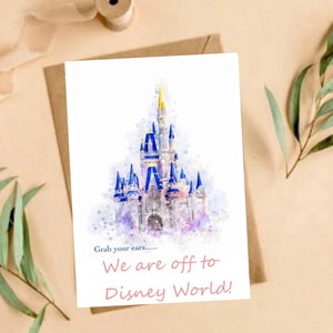 Annonce des vacances des Fêtes Disneyworld, carte surprise inspirée par la magie, royaume magique personnalisé