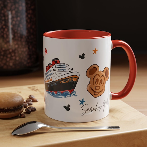 Personalised Disney Cruise Mug  Disney Cruise Line Inspired Coffee Cup Captain Mouse Cruise Ship Mug | Disney Cruise Gift | 11oz Ceramic Mug