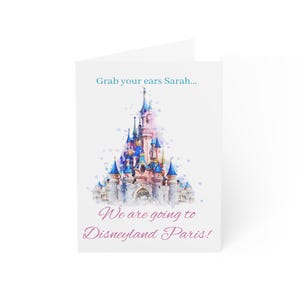 Disneyland Paris Surprise Greeting Card: Vacation Announcement