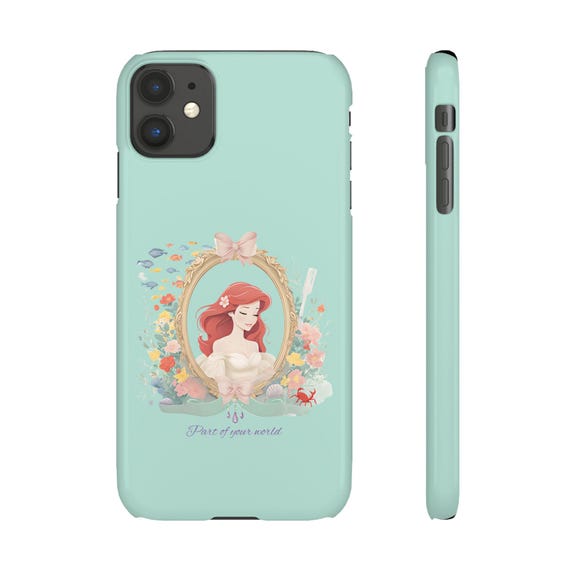 Princess Ariel Snap Case, Little Mermaid Inspired Phone Cover for iPhone and Samsung, Disney Princess Theme, Ariel iPhone Case, Cute Cartoon