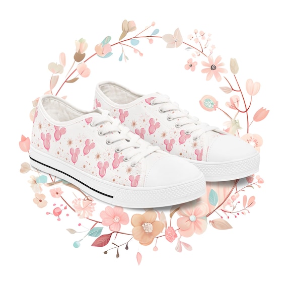 Disney Women's Sneakers, Theme Park Fun Shoes, Cute Low Top Tennis Shoes, Disney Fan Gift, Disney Vacation Sneakers