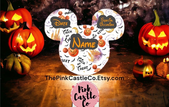 Halloween Magnetic door decoration Family name 10x12cm stateroom Disney cruise line Mickey Minnie cruise ship personalised thick waterproof