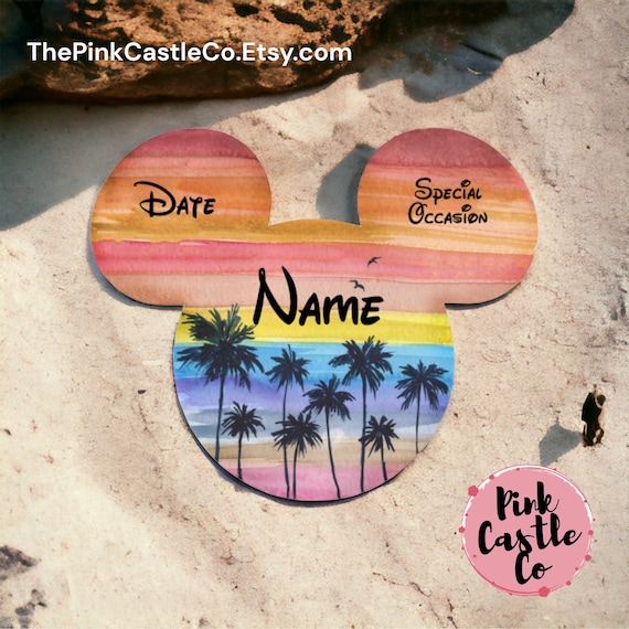 Magnetic cruise door decoration Family name 10x12cm stateroom Disney cruise line Ship personalised premium waterproof thick beach tropical