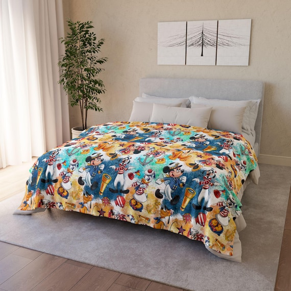 Disney Cruise Line Inspired Throw blanket, Fleece Bed Cover, Cozy Bedspread, Children's Bedroom Decor, Warm, baby gift