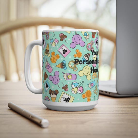 Disney Snack Inspired Ceramic Coffee Cups, 11oz, 15oz - Magical Disneyworld Disneyland Mugs, Tea Cups, Hot Chocolate Mugs, Collectible Gift,