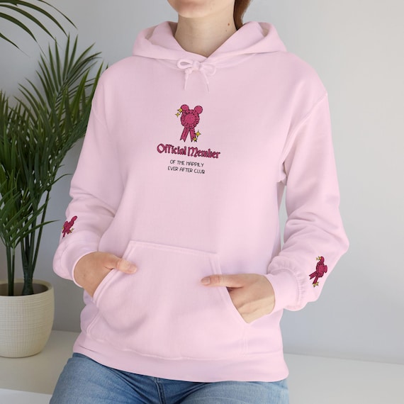 Cute Disney Fan Hoodie | Chest & Sleeve Embroidery