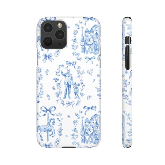 Charming Disney inspired Floral Snap Cases, Vintage Style Phone Cover, Ideal Gift for Her, Cute Accessory for Birthdays, Spring Celebrations