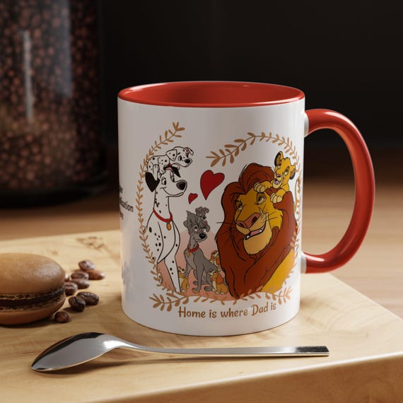Coffee Mug, Disney Dad Fathers Day Gift, Personalised Cute Mug for Dad Grandad, 11oz, 15oz, Holiday Gift, Fathers Day Present, Ceramic Cup,