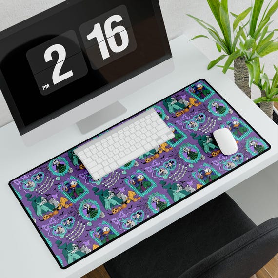 Phantom Manor Inspired Desk Mat, Haunted Mansion Mouse Pad, Disney Ghostly Office Decor, Spooky Home Office Accessory, Halloween Desk