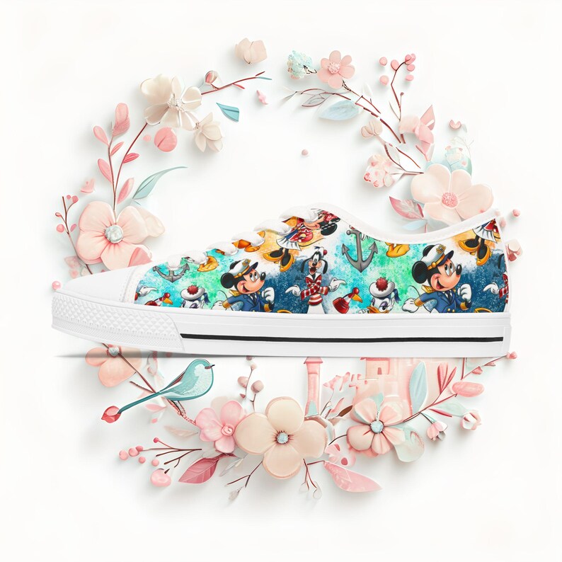 Disney Cruise Line Low Top Sneakers, Fun Vacation Shoes image 8