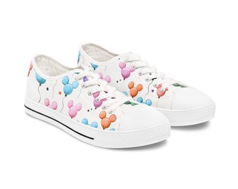 Disney Balloon Sneakers, Theme Park Low Top Tennis Shoes