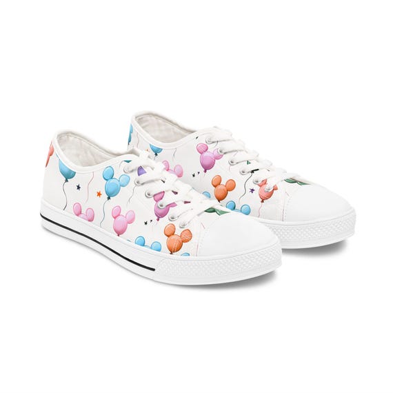 Disney Women's Sneakers, Theme Park Fun Shoes, Cute Low Top Tennis Shoes, Disney Fan Gift, Disney Vacation Sneakers