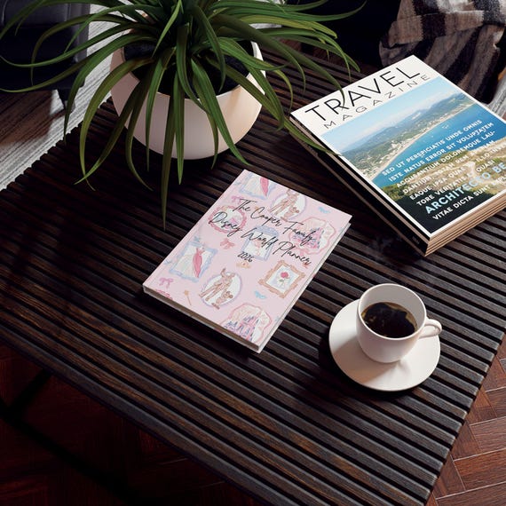 Princess Castle Pattern Hardback Journal | Disney World Parks Theme Travel Notebook, Fairy Tale Kids Diary, Magical Vacation Memory Book