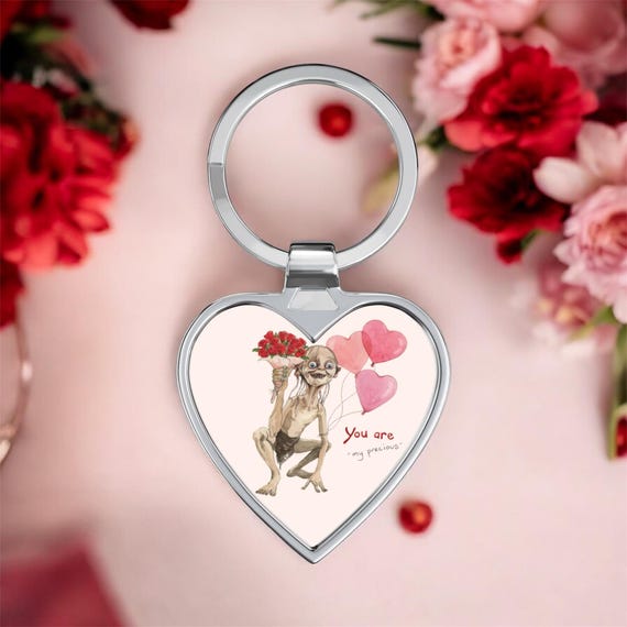 You Are My Precious Gollum Heart Keychain | Valentine Anniversary