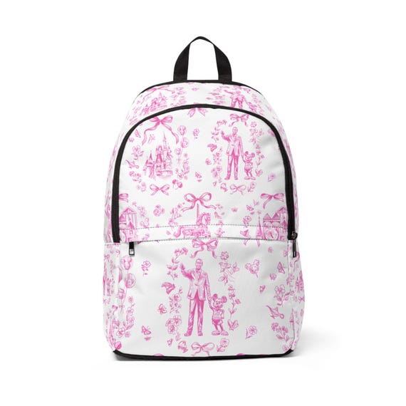 Disney Inspired Park Backpack - Fun Whimsy Fantasy Unisex Fabric Bag, School Bookbag, Travel Daypack, Kids Gift, School Supplies