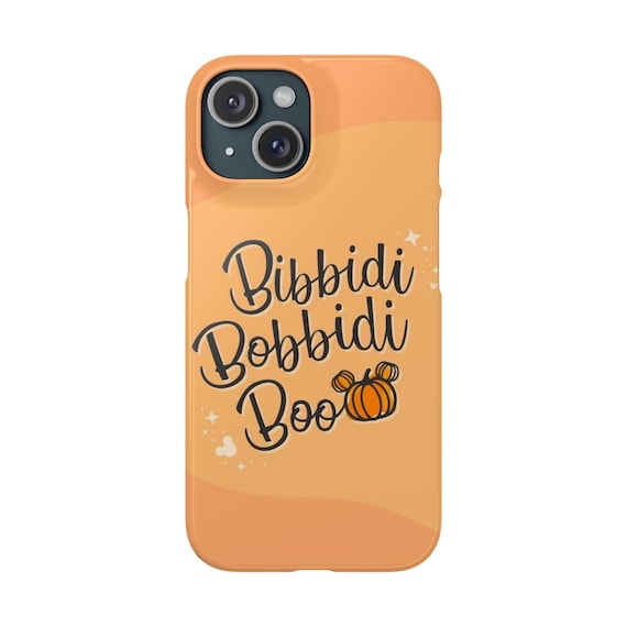 Disney Inspired Bibbidi Bobbidi Boo Snap Case, Halloween Phone Cover, Cute Pumpkin Accessory, Fall Aesthetic Gift, Magical Phone Case