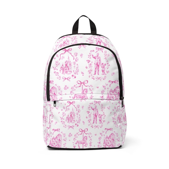 Disney Inspired Park Backpack - Fun Whimsy Fantasy Unisex Fabric Bag, School Bookbag, Travel Daypack, Kids Gift, School Supplies