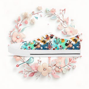 Disney Cruise Line Low Top Sneakers, Fun Vacation Shoes image 5