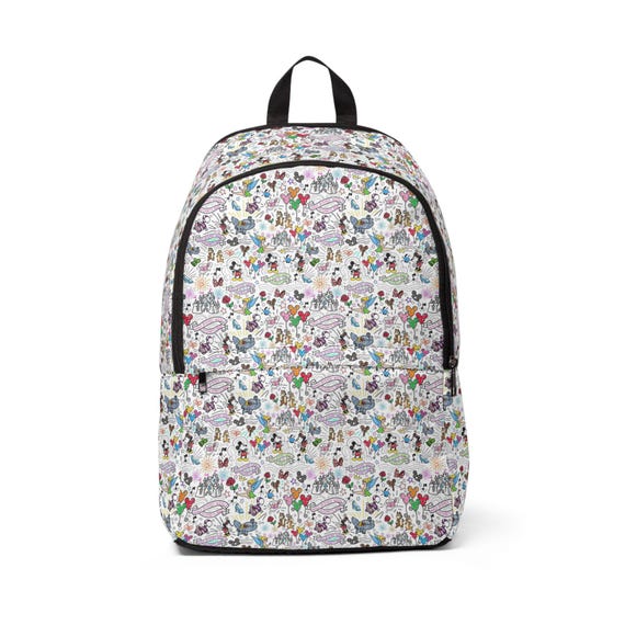 Fabric Backpack, Disney Park Bag, Unisex Backpack, Cute Backpack, Fun Backpack, Walt Disney World Inspired Bag