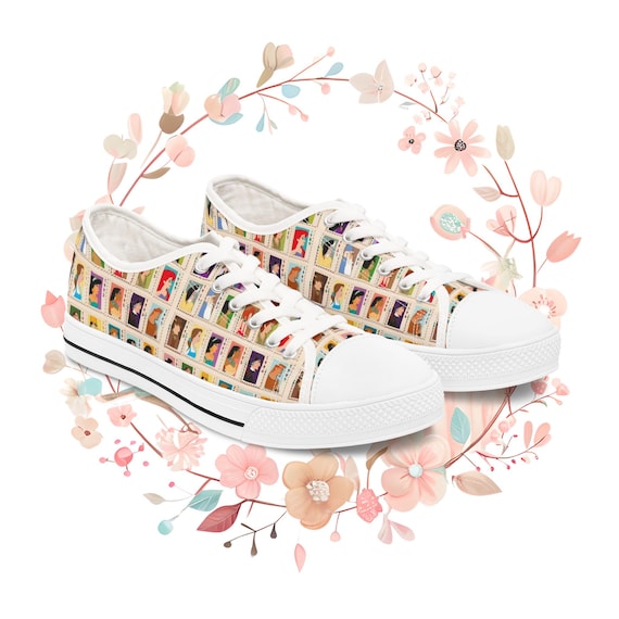 Disney Women's Sneakers, Theme Park Fun Shoes, Cute Low Top Tennis Shoes, Disney Fan Gift, Disney Vacation Sneakers