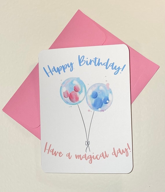 Magically inspired birthday card