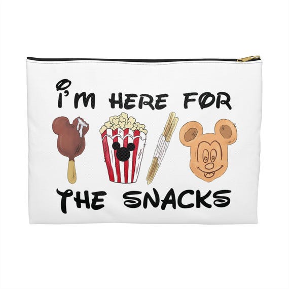 Disney Snack Essential Accessory Pouch, Make-Up Bag, Cosmetic Case, Travel Pouch, Zipper Pouch