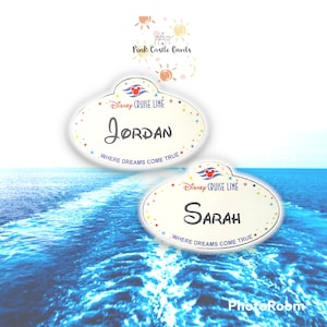 Magnetic cruise door sign medium 9x14cm size personalised names stateroom Disney cruise DCL castmember waterproof premium thick magic