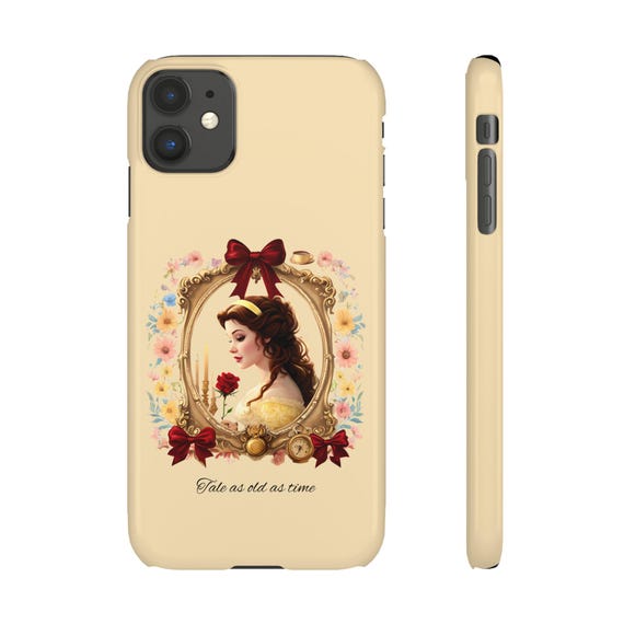Disney Belle Princess Inspired Snap Case - Phone Cover, Beauty and the Beast, Protective Shell, Cellphone Skin, iphone samsung models
