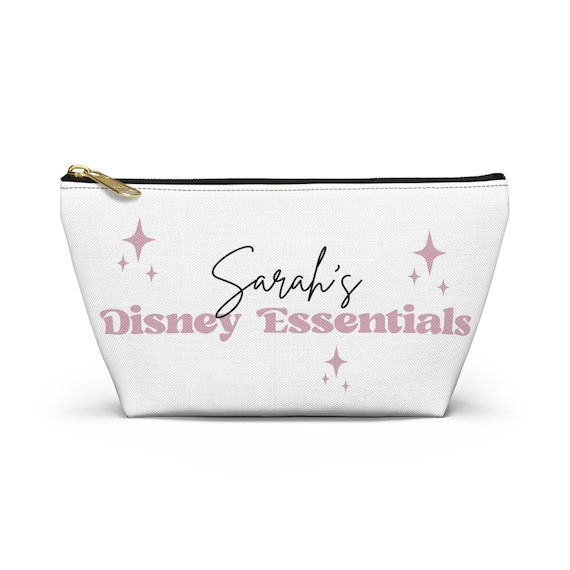 Personalised Disney Essentials Bag | Disney Makeup Pouch | Disney Park Bag Organizer | Disney Travel Cosmetic Bag | Disney Gift