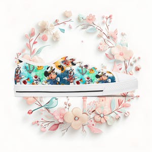 Disney Cruise Line Low Top Sneakers, Fun Vacation Shoes image 6